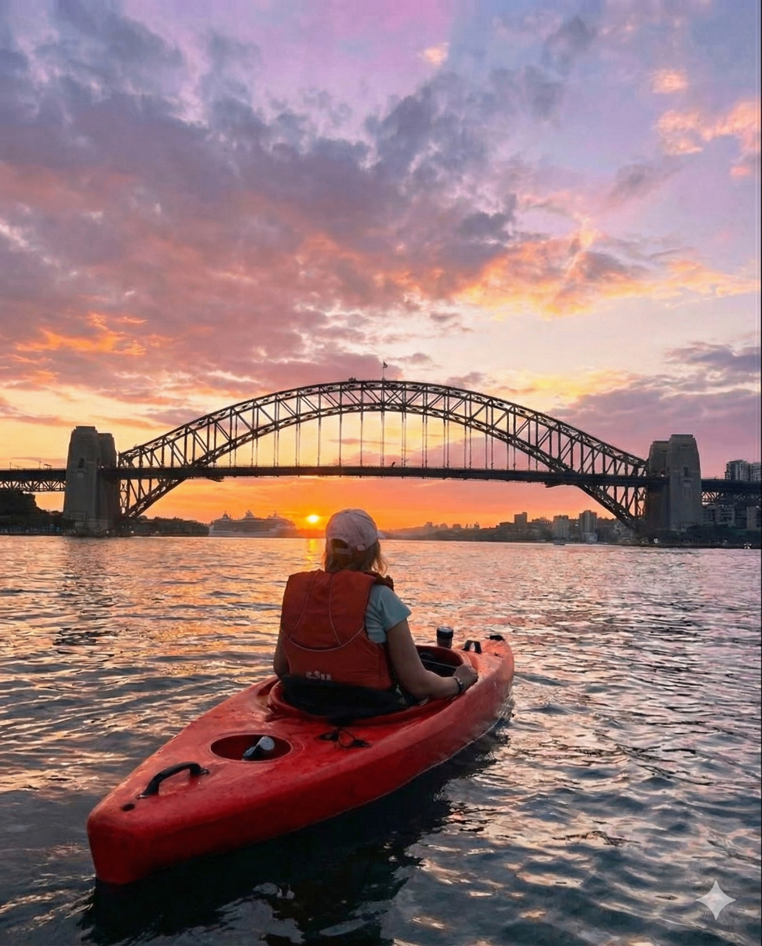 Kayaking in the Rain in Sydney